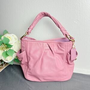 Coach Parker Pink Leather Hobo Shoulder Bag Style 13412